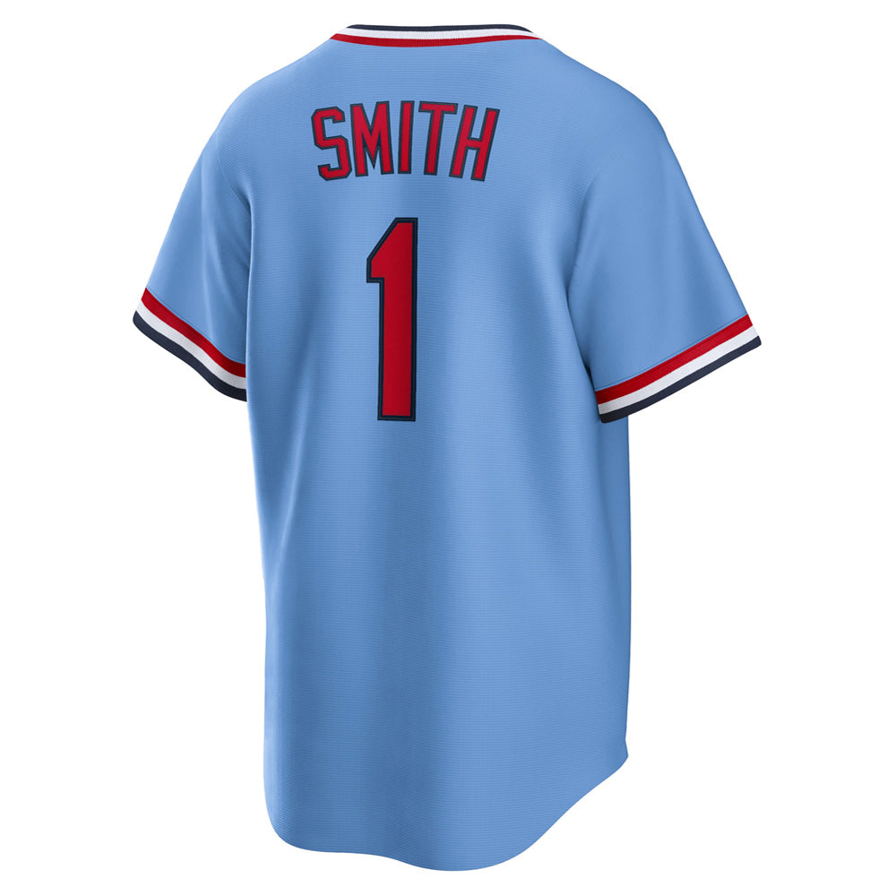 Men's St. Louis Cardinals Ozzie Smith Road Cooperstown Collection Player Jersey - Light Blue