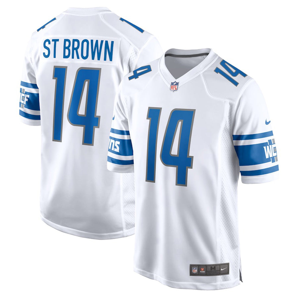 Youth Detroit Lions Amon-Ra St. Brown Game Jersey - White