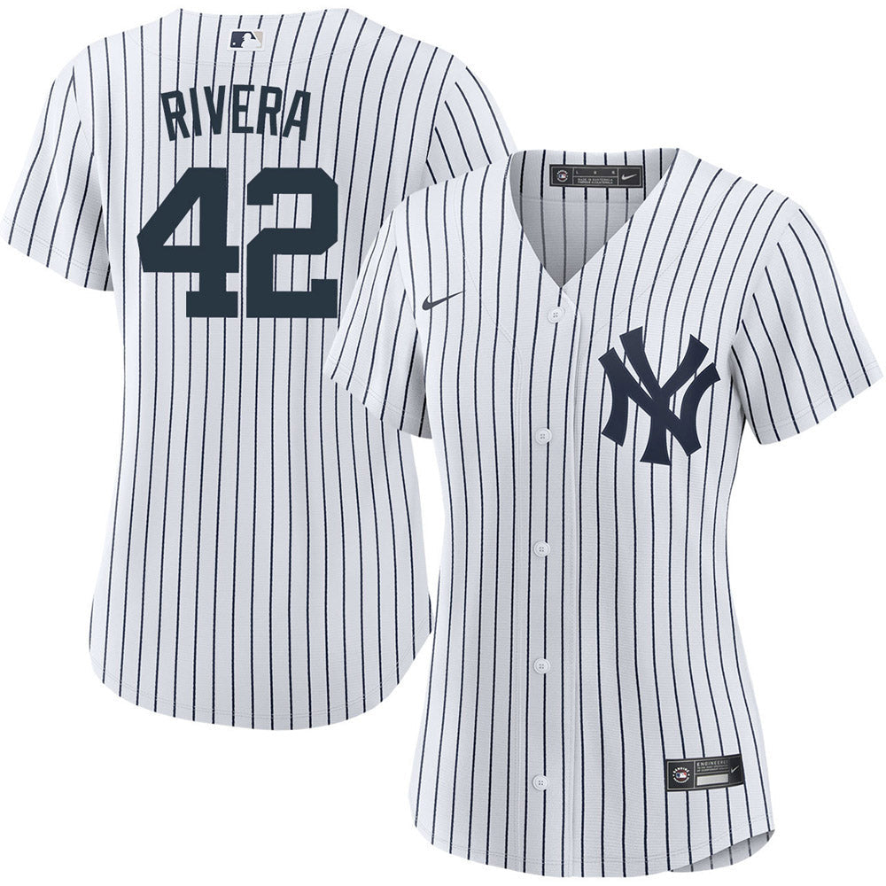 Women's New York Yankees Mariano Rivera Replica Home Jersey - White