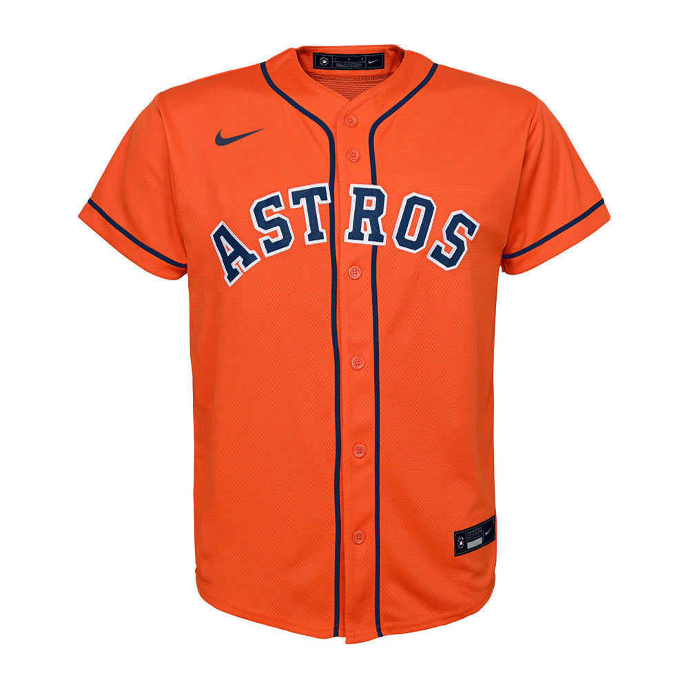 Youth Houston Astros Jeremy Pena Cool Base Replica Alternate Jersey - Orange