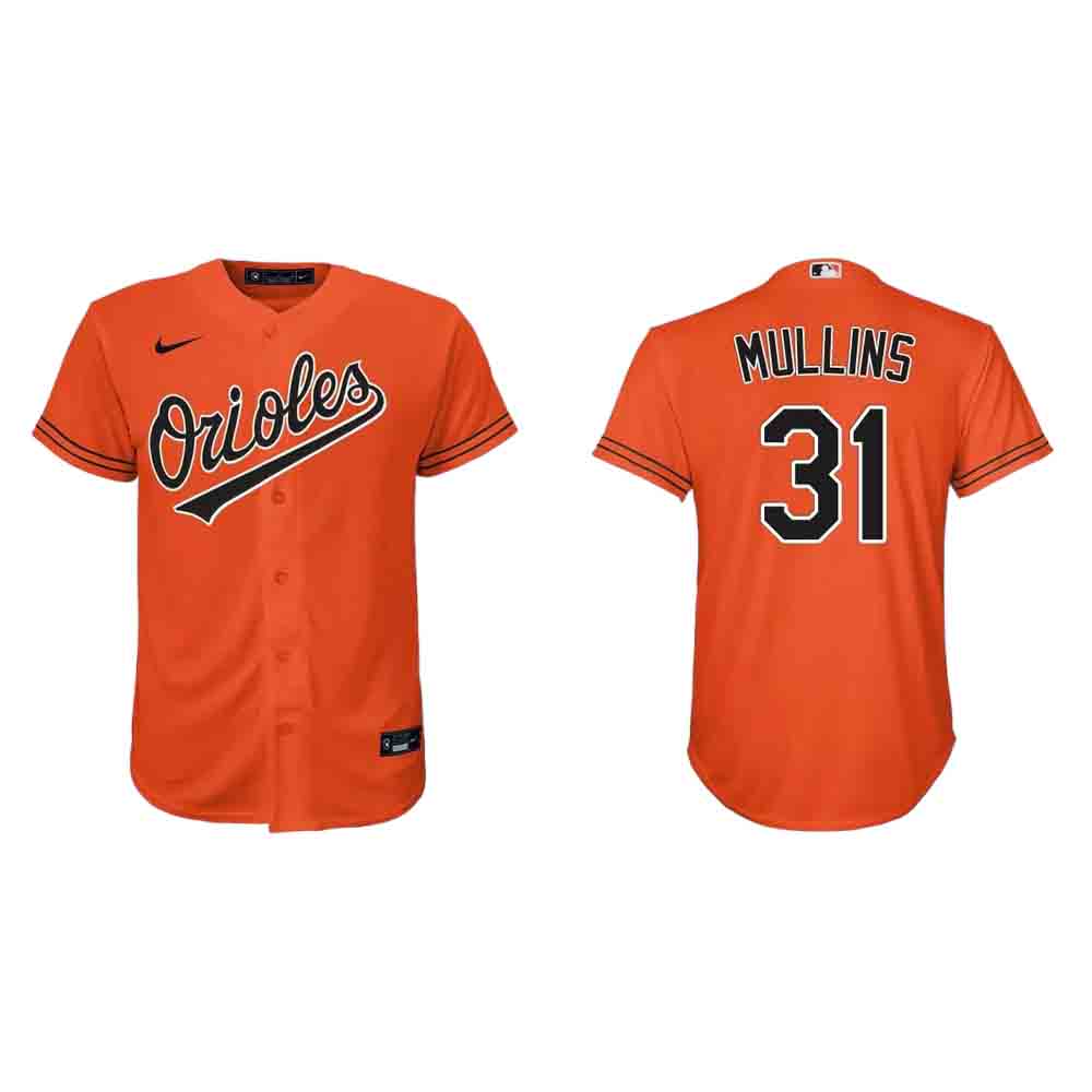 Youth Baltimore Orioles Cedric Mullins Cool Base Replica Alternate Jersey - Orange